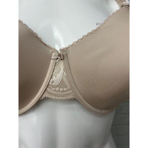 M&S Lingerie Women Almond Bra With Lace Detail Size 40D - Picture 5 of 11